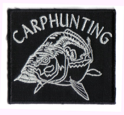 Carphunting Fischen Aufnäher   Patch   Karpfen  selten  