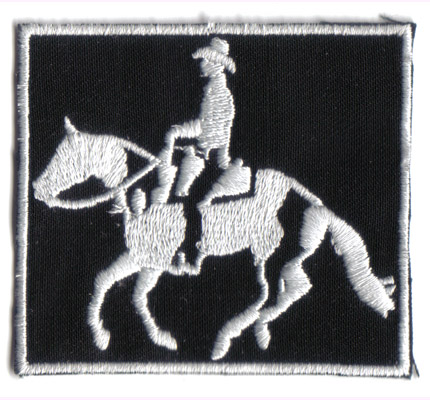 Westernreiten Cowboy Aufnäher   Patch   Reiten  